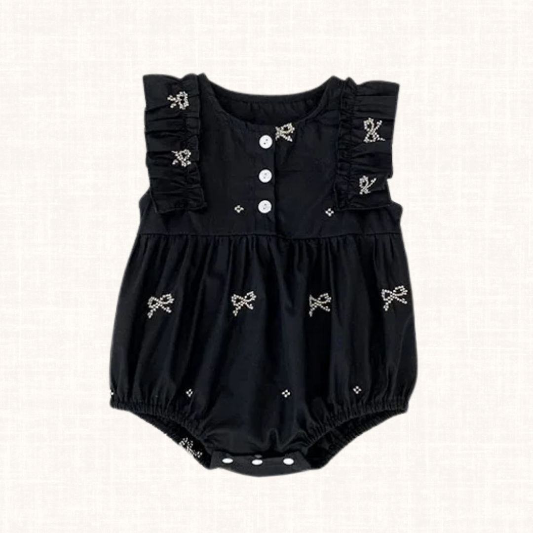 Bella Black Romper