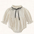 Elise Dot Bow Romper