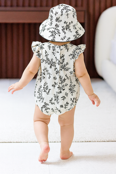 Noir Bloom Romper