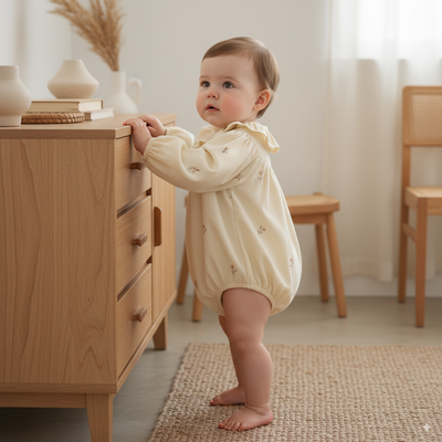 Cecile Ruffle Romper